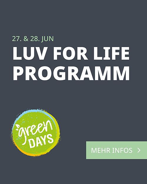 🌿 LUV FOR LIFE – Green Days am 27. & 28. Juni! 🌿 Zwei Tage voller Spiel, Spaß & Nachhaltigkeit warten auf euch! 💚 ...